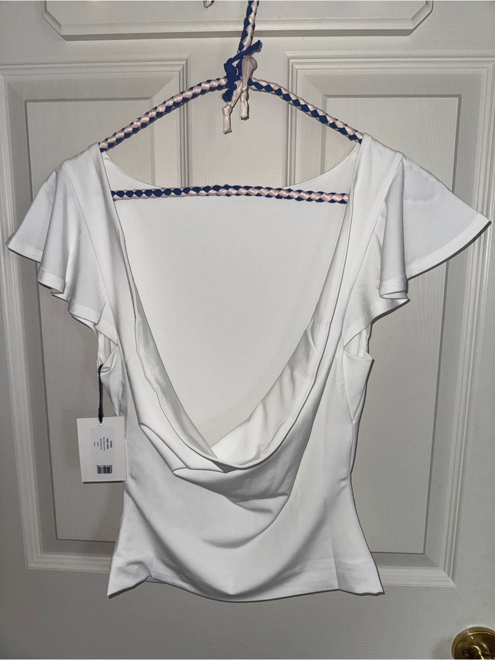 NWT Guizio Soffiano Top Blouse White - Picture 5 of 10
